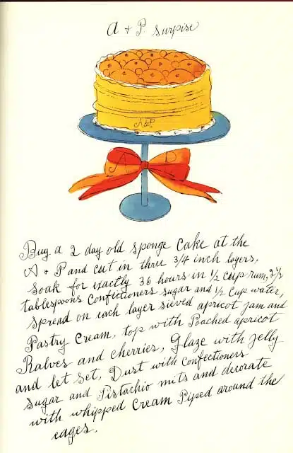 libro de cocina de warhol