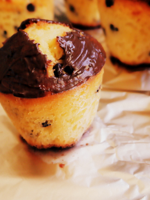 Muffins con chips de chocolate