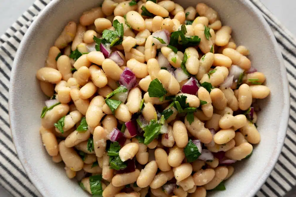 receta de ensalada de porotos blancos