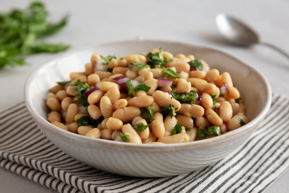ensalada de porotos blancos casera