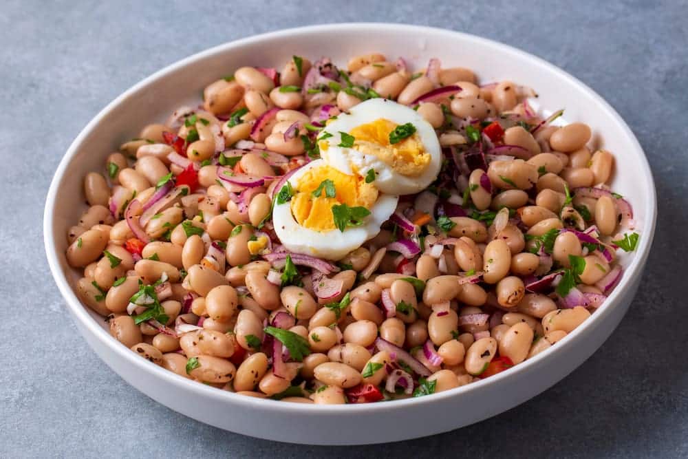 receta fácil de ensalada de porotos blancos