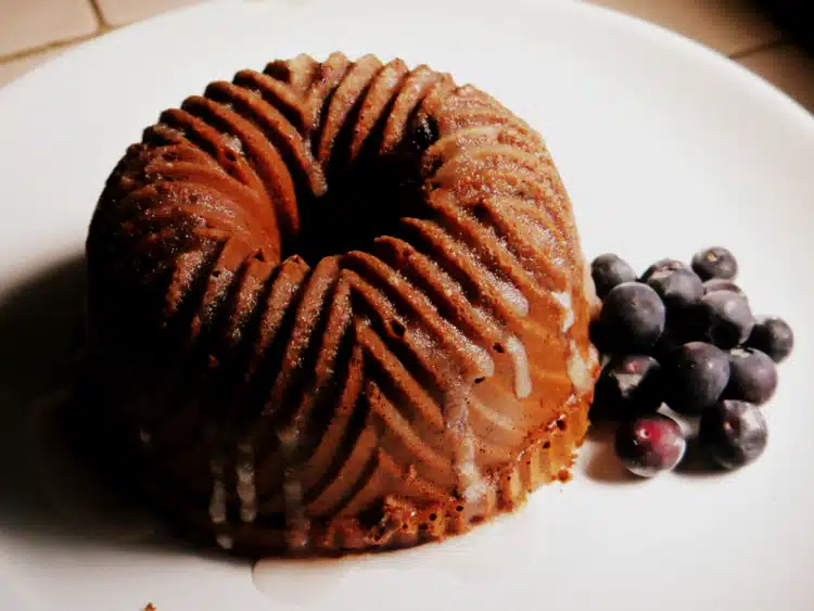 Torta de arandanos y chocolate