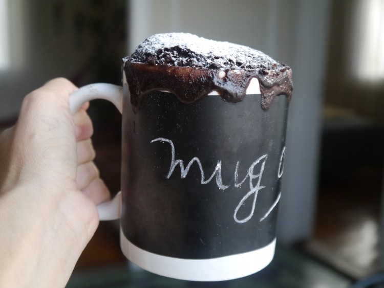 mug cake de chocolate