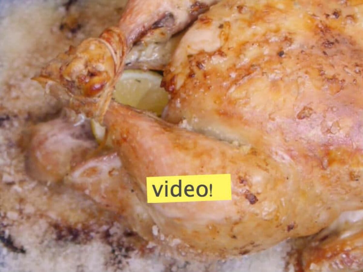 Pollo a la sal en 2 pasos sencillos (video)