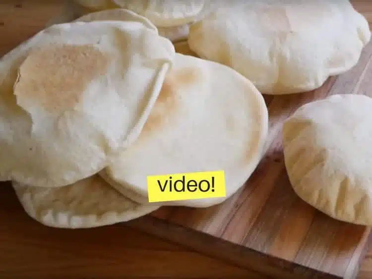 Pan Arabe casero con y sin horno (pan pita) - Paulina Cocina