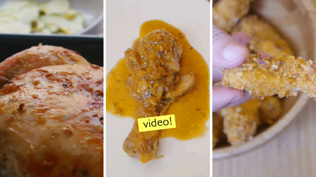 3 recetas de pollo fáciles para cocinar en casa