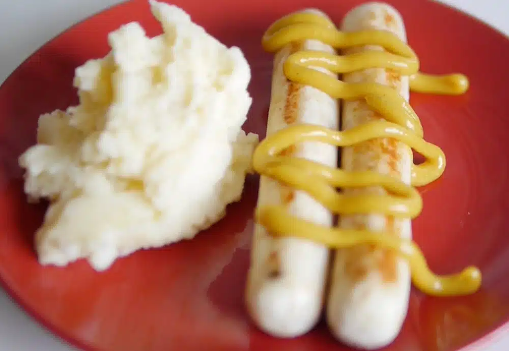 receta de salchichas de pollo