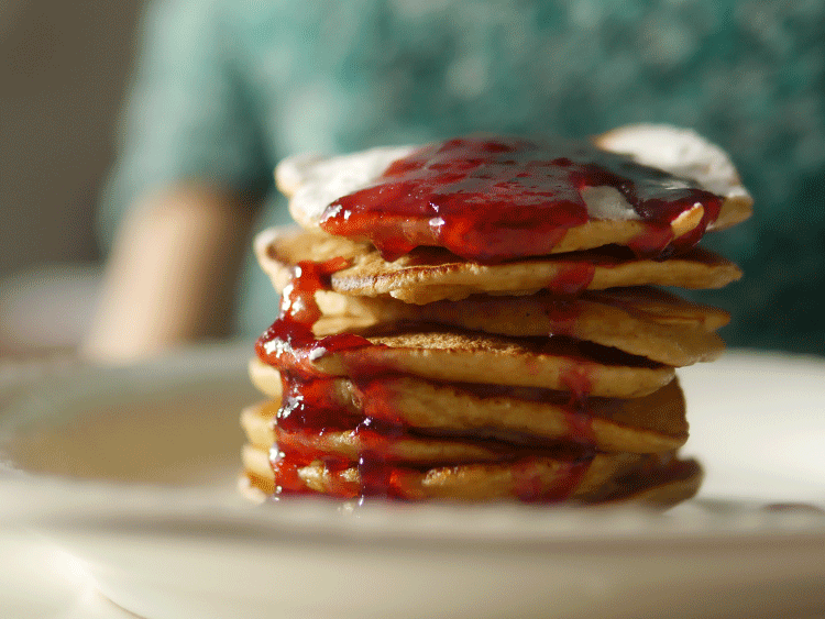 pancakes sin azúcar