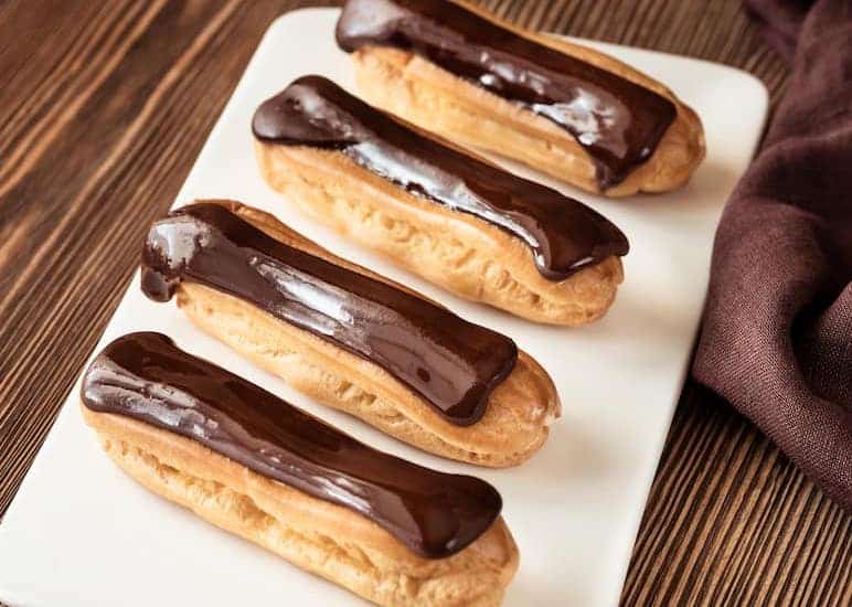 receta facil y casera de eclairs