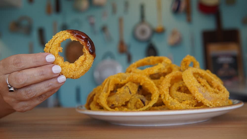 aros de cebolla fritos caseros receta facil