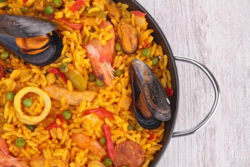 Como hacer paella de mariscos