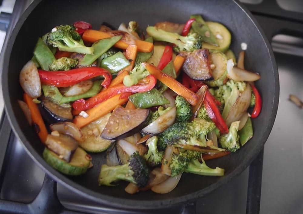 Receta wok de verduras