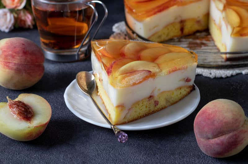 Cómo hacer una tarta de durazno con gelatina