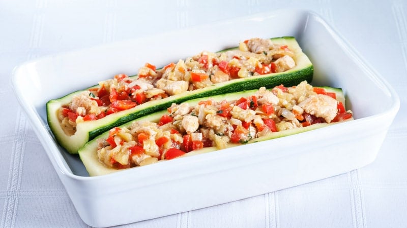 Delicious and easy baked stuffed zucchini How to make baked stuffed zucchini