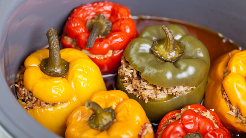 How to make baked stuffed peppers