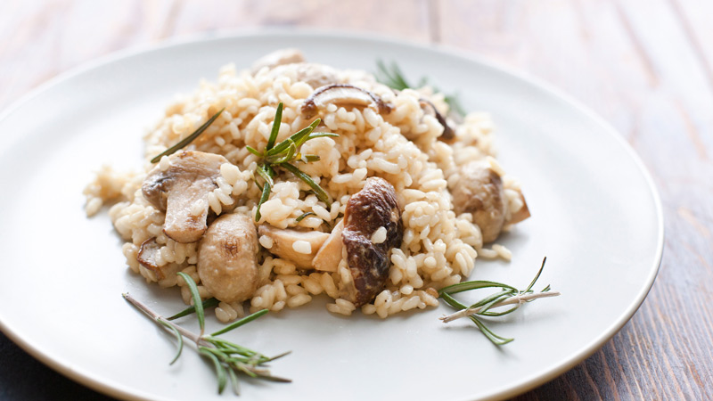 How to make mushroom risotto step by step