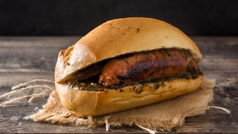 Receta de choripan con chimichurri