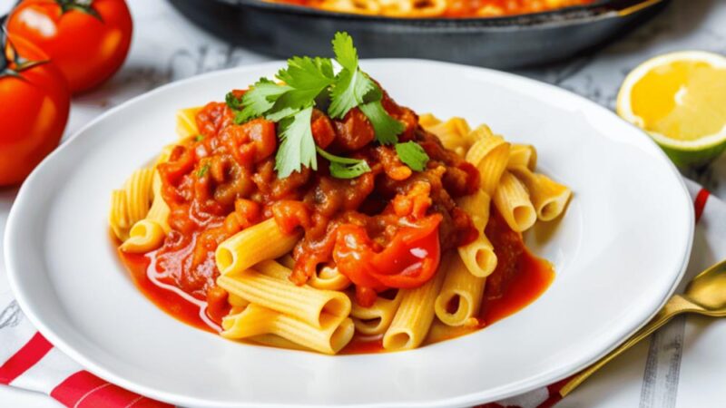 Receta de macarrones con tomate