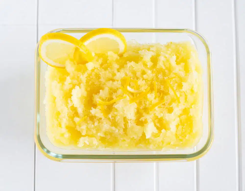 como hacer granizado natural con limon