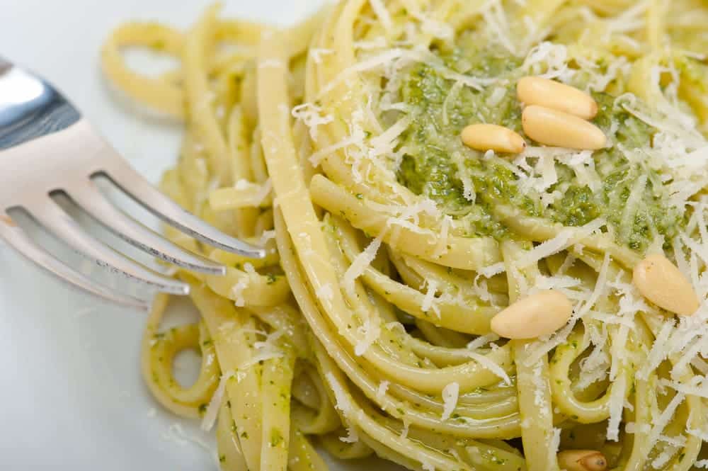 pasta al pesto facil paso a paso