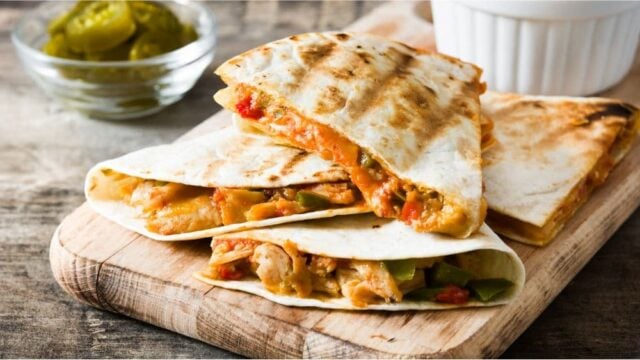 Quesadillas, easy and delicious tortillas with cheese Mexican Quesadillas