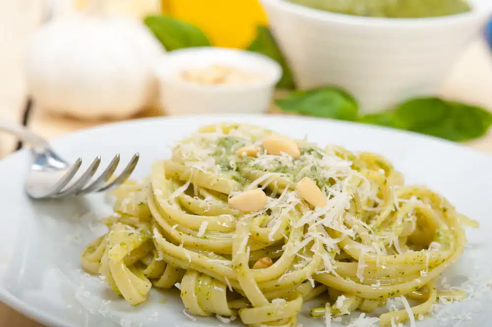 Receta de pasta al pesto