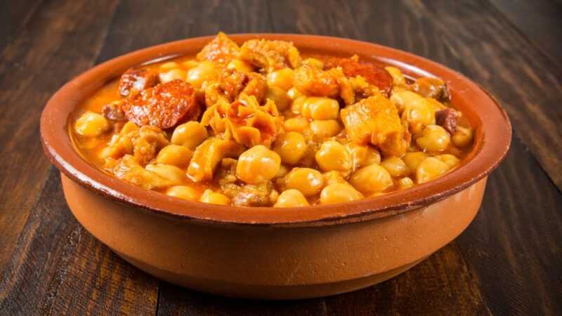 receta de callos con garbanzos