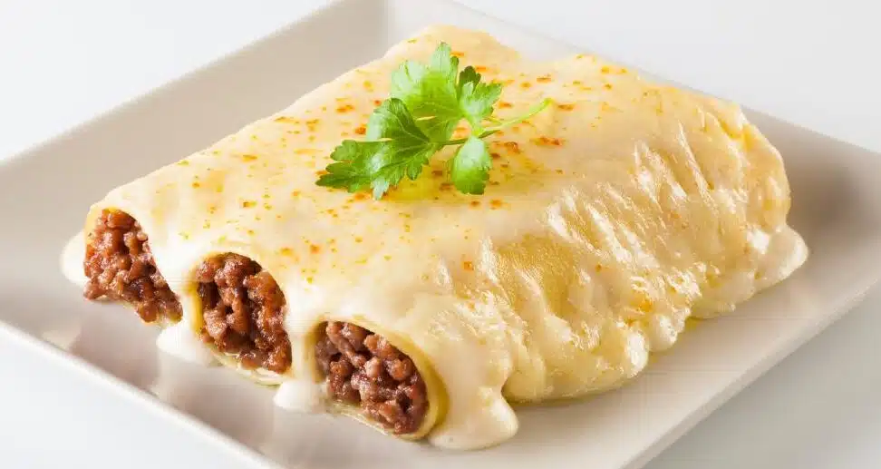 receta de canelones de carne