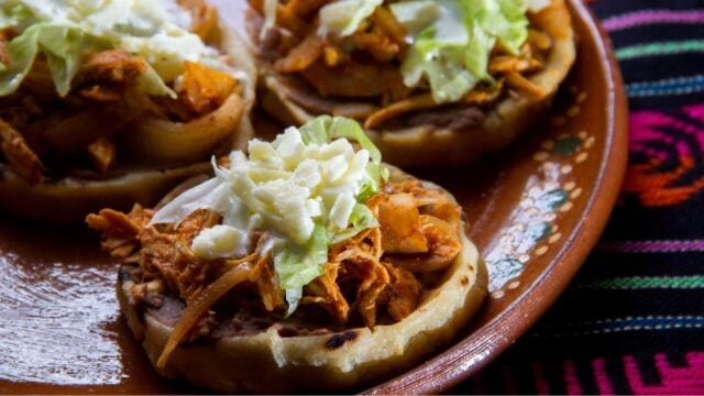 Mexican sopes, traditional snacks easy Mexican sopes recipe