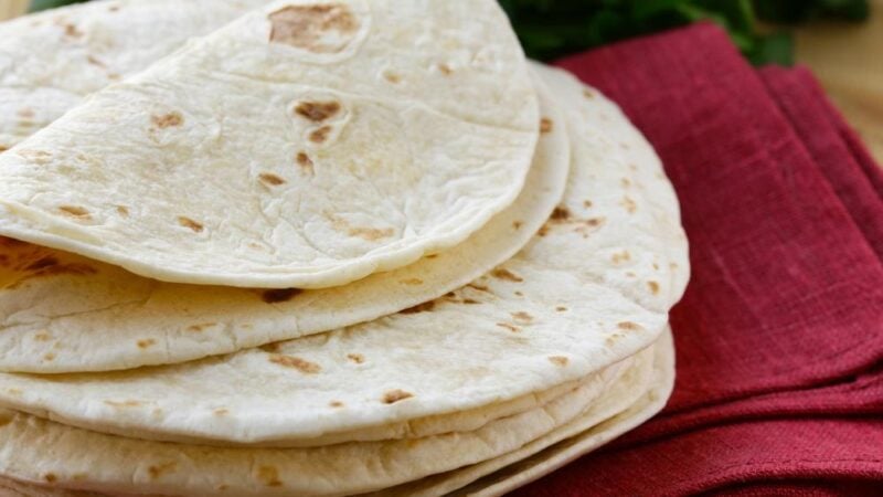 receta fácil de tortillas de harina