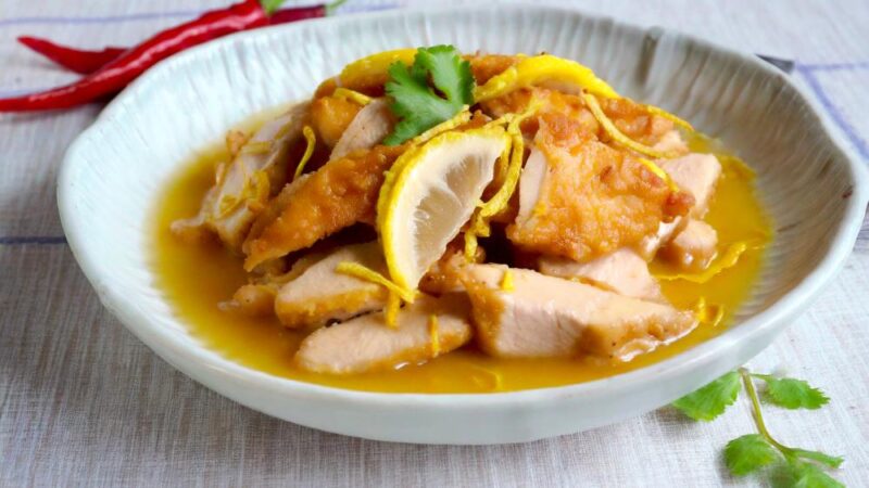 receta de pollo al limón chino
