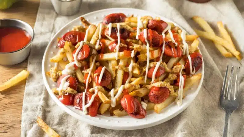 receta de salchipapas