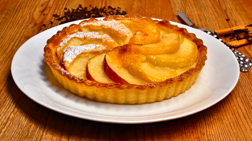 receta de tarta de manzana con hojaldre