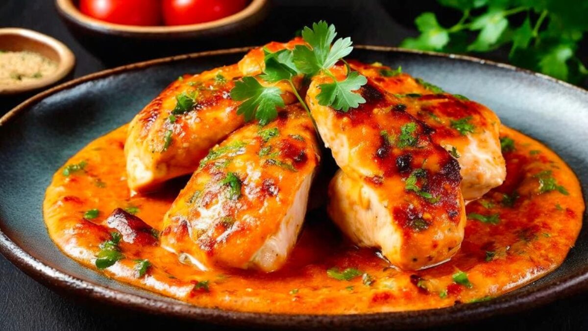 Pechugas de pollo picantes a la plancha. Receta de cocina fácil, sencilla y  deliciosa