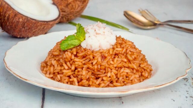 receta de arroz con cococ