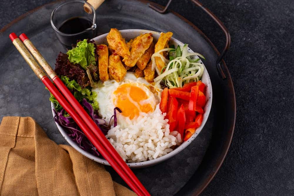 arroz para bibimbap