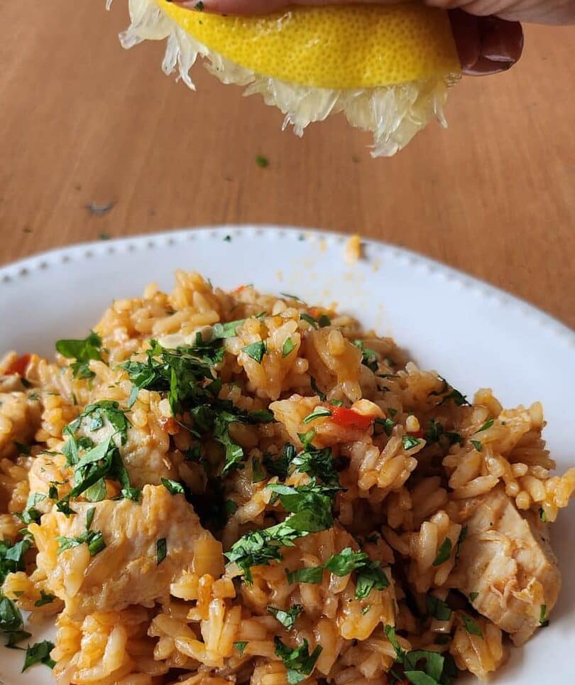 arroz con pollo casero paso a paso