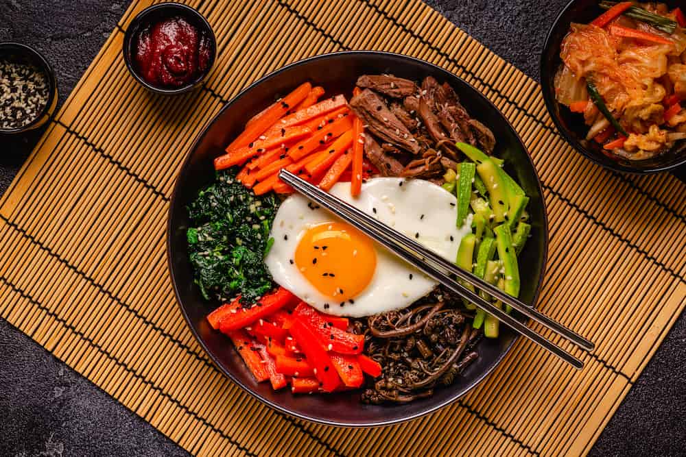 receta de bibimbap comida coreana