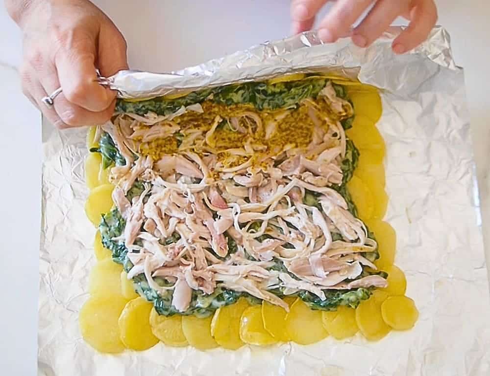 paso a paso receta de arrollado de papa