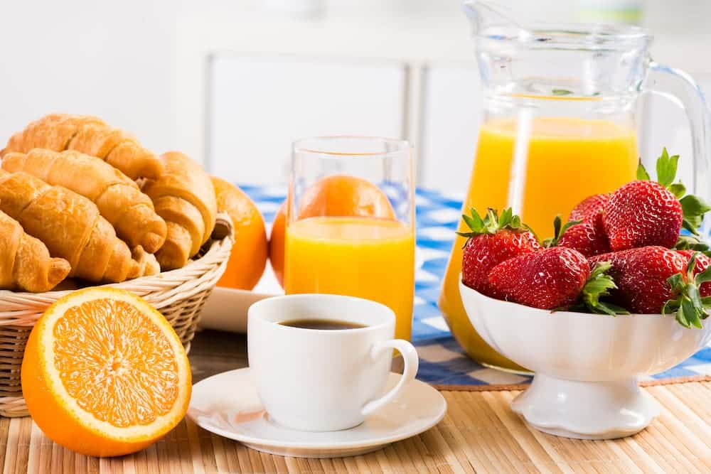 receta de desayuno continental