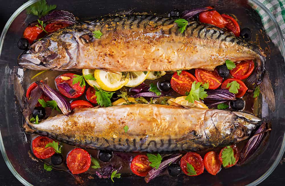 receta de caballa al horno