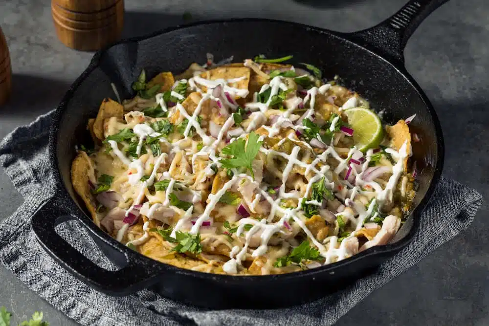 receta de chilaquiles verdes