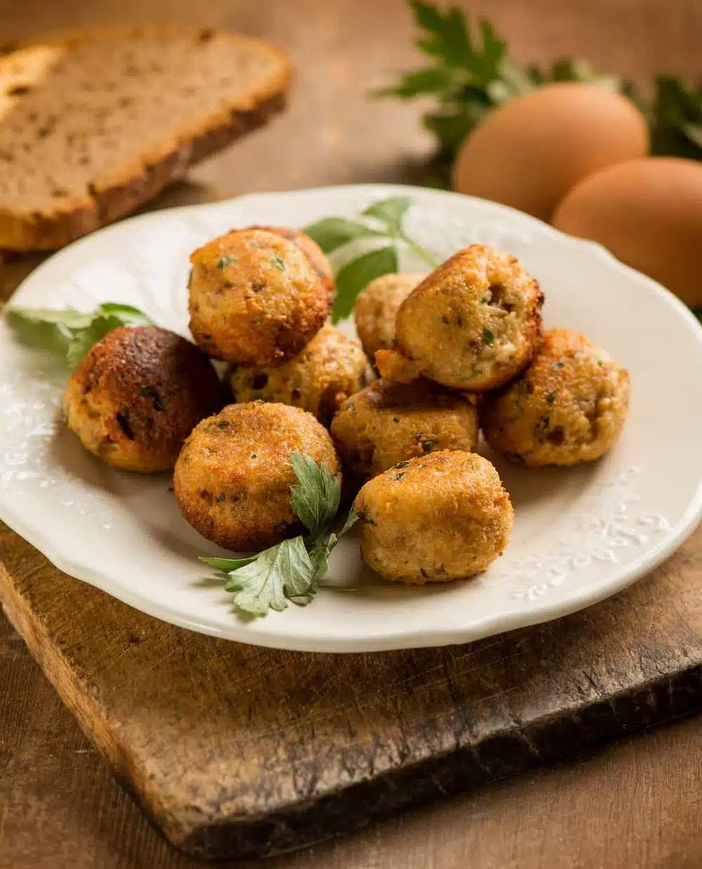 receta de huevos tontos con pan rallado