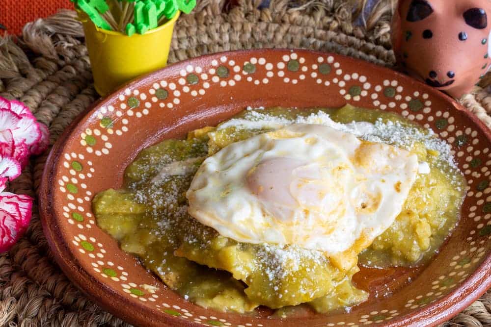 chilaquiles verdes caseros