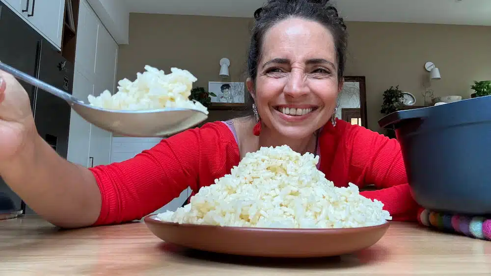 receta de arroz blanco