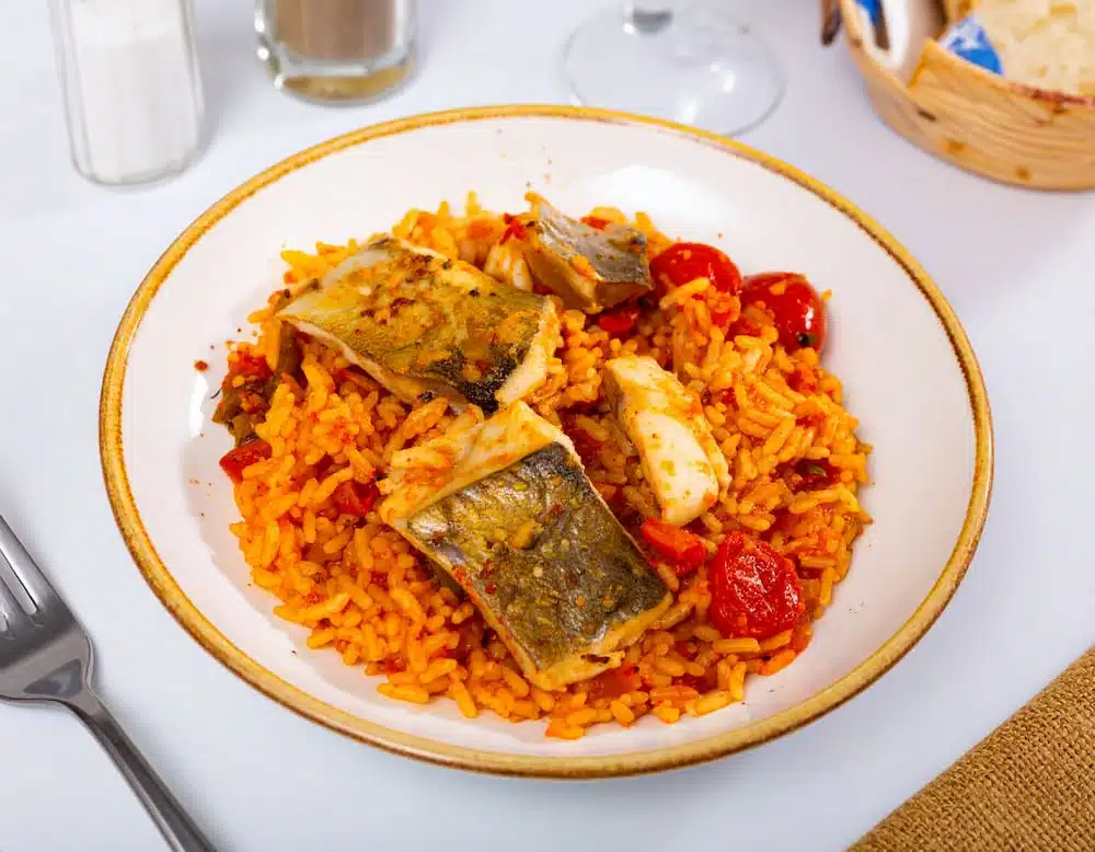 receta facil de arroz con bacalao