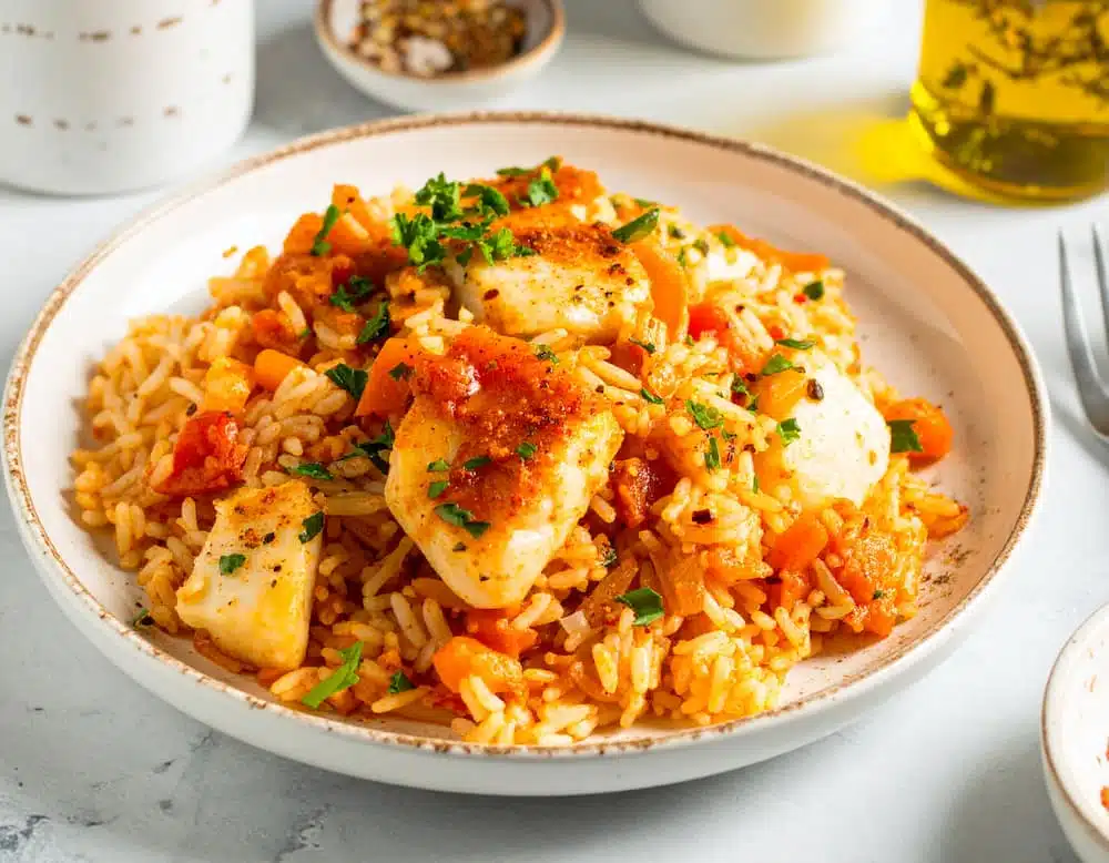 receta de arroz con bacalao
