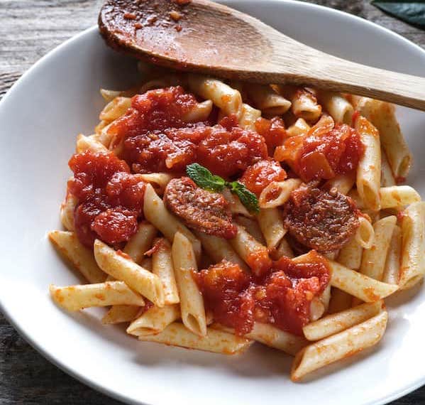 receta casera de macarrones con chorizo