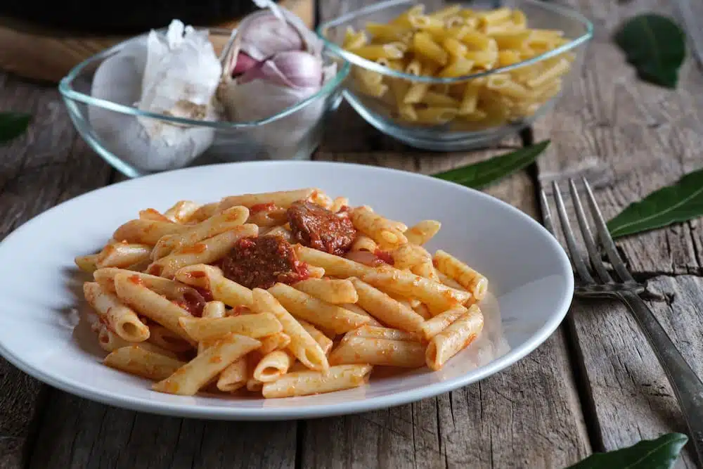 receta de macarrones con chorizo