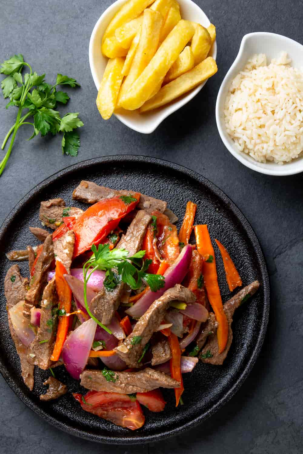 ingredientes para lomo saltado